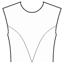 Jumpsuits Sewing Patterns - Princess front seam: armhole to waist center