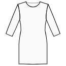ドレス 縫製パターン - セミアジャストドレス