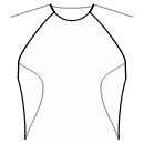 Платье Выкройки для шитья - Рельефные швы полочки: от проймы к боковому шву по талии