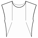 Robe Patrons de couture - Pinces devant: haut de l&#039;encolure / côté de la taille