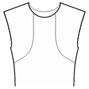 Платье Выкройки для шитья - Рельефный шов полочки от горловины к боковому шву
