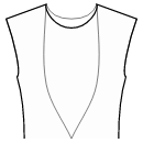 Блузка Выкройки для шитья - Рельефный шов полочки от верха горловины к центру талии