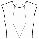 Top Patrones de costura - Pinzas delanteras: escote / centro del talle