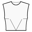 Top Patrones de costura - Pinzas delanteras: horizontales / centro del talle