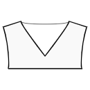Блузка Выкройки для шитья - Широкая V-образная горловина