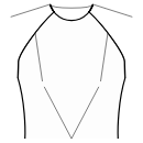 Haut Patrons de couture - Pinces devant: épaule / centre de la taille