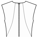 Dress Sewing Patterns - Back princess seam: neck to waist side