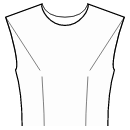 Kleid Schnittmuster - Abnäher am Schulterende und Taille