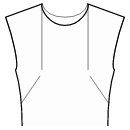 Kleid Schnittmuster - Abnäher oben am Ausschnitt und an der Seitennaht