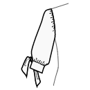 Vestido Patrones de costura - Manga 3/4 con puño con lazo