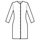 Блузка Выкройки для шитья - Застежка с цельнокроеной планкой от верха до низа