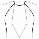 Haut Patrons de couture - Pinces devant: encolure / centre de la taille