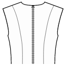 Jumpsuits Sewing Patterns - Back design: princess seams