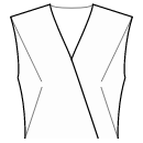 Платье Выкройки для шитья - Вытачки полочки - в край плеча и боковой шов по талии