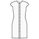 Dress Sewing Patterns - Button closure neckline to hem