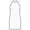 连衣裙 缝纫花样 - 直筒连衣裙