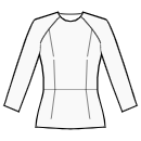 Блузка Выкройки для шитья - Без застежки на полочке