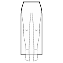 スカート 縫製パターン - 床の長さ