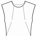 Блузка Выкройки для шитья - Вытачки полочки - в горловину и боковой шов по талии