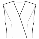 Dress Sewing Patterns - Front end of shoulder and waist dart