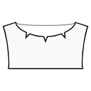 衬衫 缝纫花样 - 缺角船领