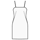 Dress Sewing Patterns - No waist seam, straight skirt