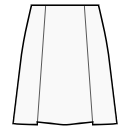 Kleid Schnittmuster - Rock in A-Linie mit 2 Falten