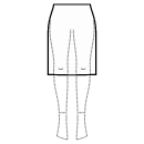 スカート 縫製パターン - 膝下丈