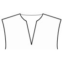 Блузка Выкройки для шитья - Классическая горловина с V-образным вырезом