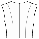 Платье Выкройки для шитья - Рельефный шов спинки от плеча к талии