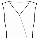 ドレス 縫製パターン - 快適なネックライン、標準的なラップ