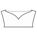 衬衫 缝纫花样 - 心形船领