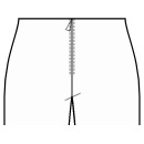 Pantaloni Cartamodelli - Senza cintura, cerniera frontale