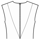 Jumpsuits Sewing Patterns - Back princess seam: shoulder to waist center