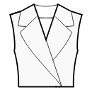 Haut Patrons de couture - Col large style veste