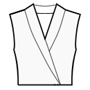 Vestido Patrones de costura - Cuello chal