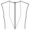 Dress Sewing Patterns - Back princess seam: neck top to waist center