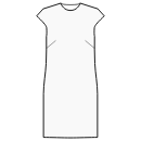 ドレス 縫製パターン - シュミーズ（まっすぐなサイドシーム）