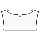 Блузка Выкройки для шитья - Небольшая горловина-лодочка сердечком