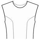Блузка Выкройки для шитья - Рельефный шов полочки от проймы к талии