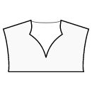 衬衫 缝纫花样 - 经典心形领口