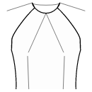 Robe Patrons de couture - Pinces devant: centre d&#039;encolure / taille