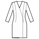 Robe Patrons de couture - Pas de couture à la taille, jupe droite