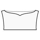 Блузка Выкройки для шитья - Горловина Сабрина сердечком