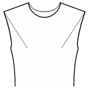 Блузка Выкройки для шитья - Все вытачки полочки переведены в конец плеча