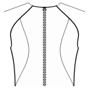 ドレス 縫製パターン - プリンセスシーム：肩からサイドウエストまで