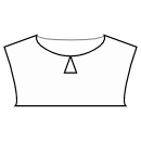 衬衫 缝纫花样 - 锁孔领口