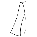 Vestido Patrones de costura - Manche de campana con fruncidos en capa