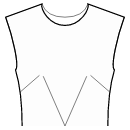 Блузка Выкройки для шитья - Вытачки полочки - в боковой шов и центр талии