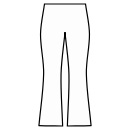 ズボン 縫製パターン - フレアパンツ